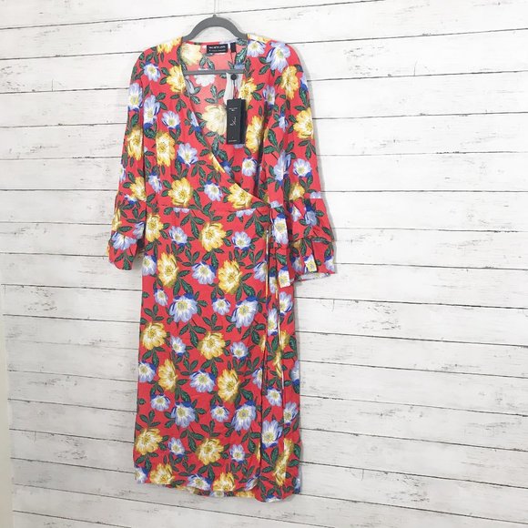 NWT The Fifth Label Reunion Floral Wrap Dress XL - Picture 5 of 8